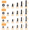 1180pcs Metric Nuts and Bolts Washers Assorted Set M2 M3 M4 M5 Black Hex Socket Head Cap Screws Bolts and Nuts Kit Thread Machine Hex Bolt Set
