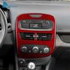 Real Soft Carbon Fiber Trim Sticker LHD RHD For Renault Clio 3 2013 2014 2015 2016 2017 2018 Car Central Control Panel Interior