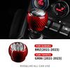 Real Dry Hard Carbon Fiber Sticker For Subaru ZD8 BRZ Toyota ZN8 GR86 2021 2022 2023 2024 2025 2026 Manual Car Gear Shift Trim