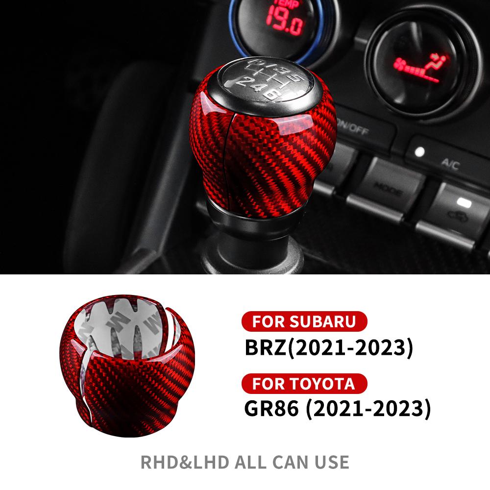 

Real Hard Carbon Fiber Sticker For Subaru BRZ Toyota GR86 2025 2025 2025 2025 Manual Car Gear Shift Cover LHD RHD Interior Trim