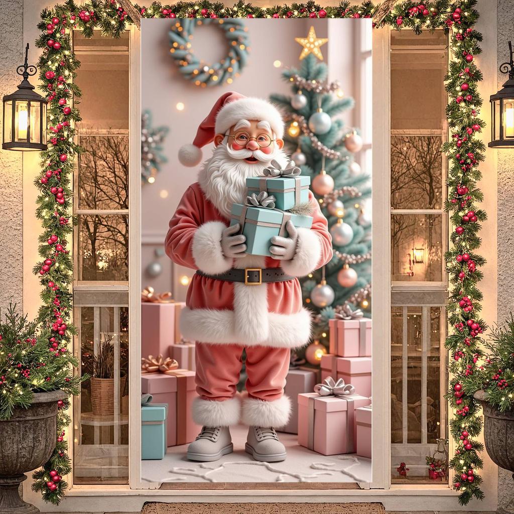 Xmas Backdrop Festive Christmas Decor Banner Merry Christmas Banner Colorful Decorations Festive Display For Holiday Decoration