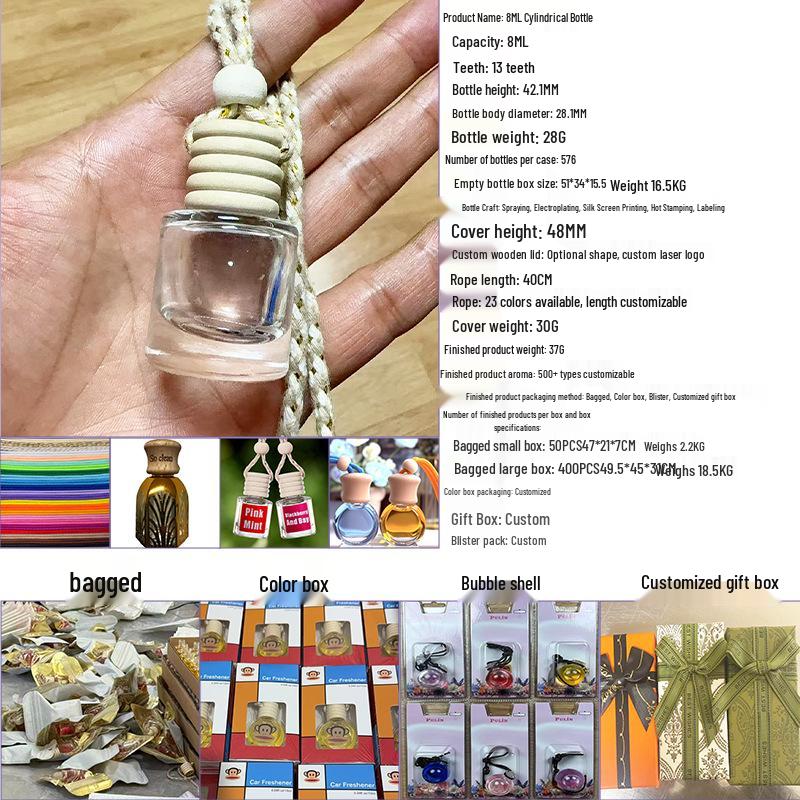 

Cross-Border Car Perfume Pendant: High-Quality, Long-Lasting Essential Oil Fragrance Deodorizer. OPP Bag