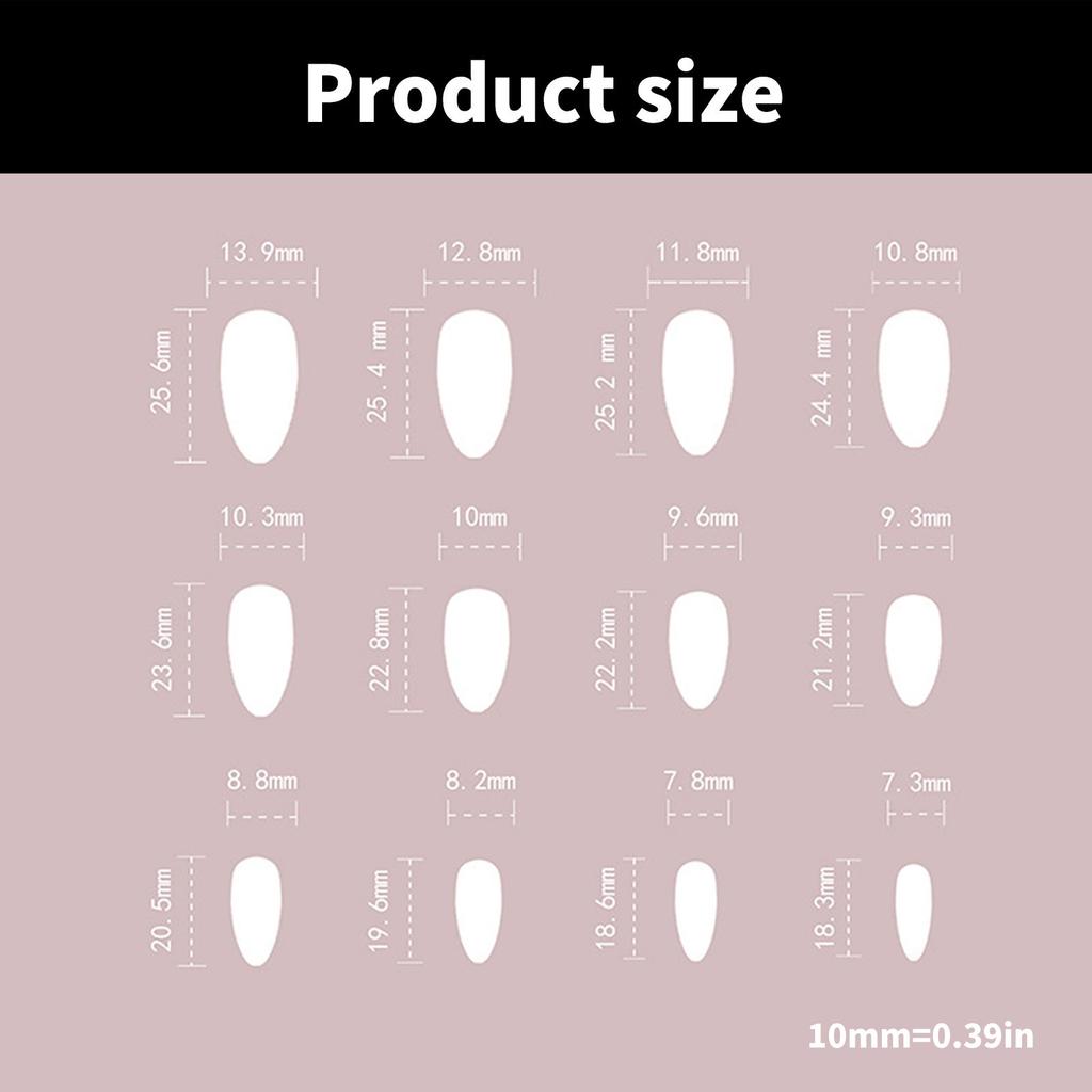 24 Pcs White French Tip Press On Nail Almond Shape Acrylic Nail Flowers Full Cover Stick On Nail 3D Bows False Nail