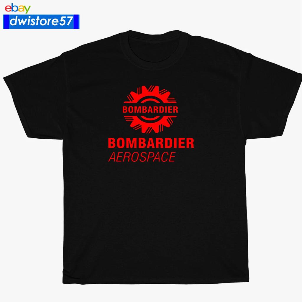 New Shirt Bombardier Aerospace Logo Black/Navy/White/Grey Men's T-Shirt S-5XL