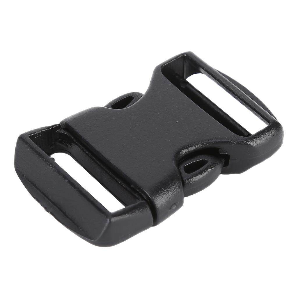 5Pcs Quick Release Buckle Plastic Dual Adjustable Strap Buckles Replacement DIY Craft for Backpack Black