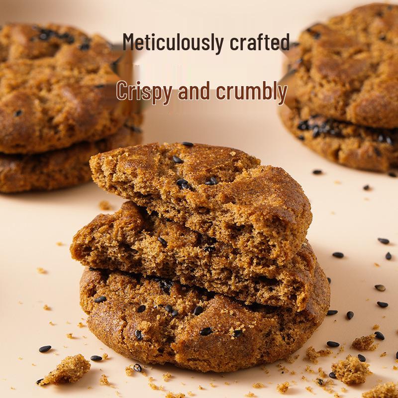 Black Peach Crisp Xylitol Biscuits - No Added Sugar, 10 Grain Mix, Elderly Snack, 308g