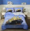 3D Ship Duvet Cover Set King Queen Size Large Freighter Container Print Bedding Set Blue Sea 2/3pcs Polyester Comforter Cover