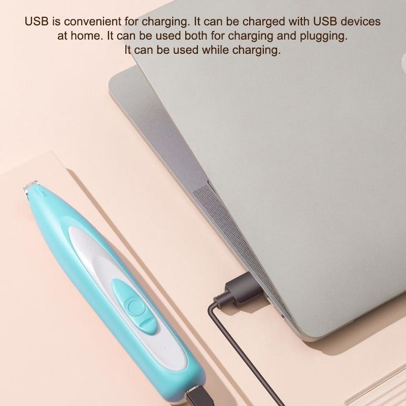 Skin-Friendly Electric Pet Foot Hair Trimmer Painless Cat Dog Paw Fur Clipper for Sensitive Skin Pets
