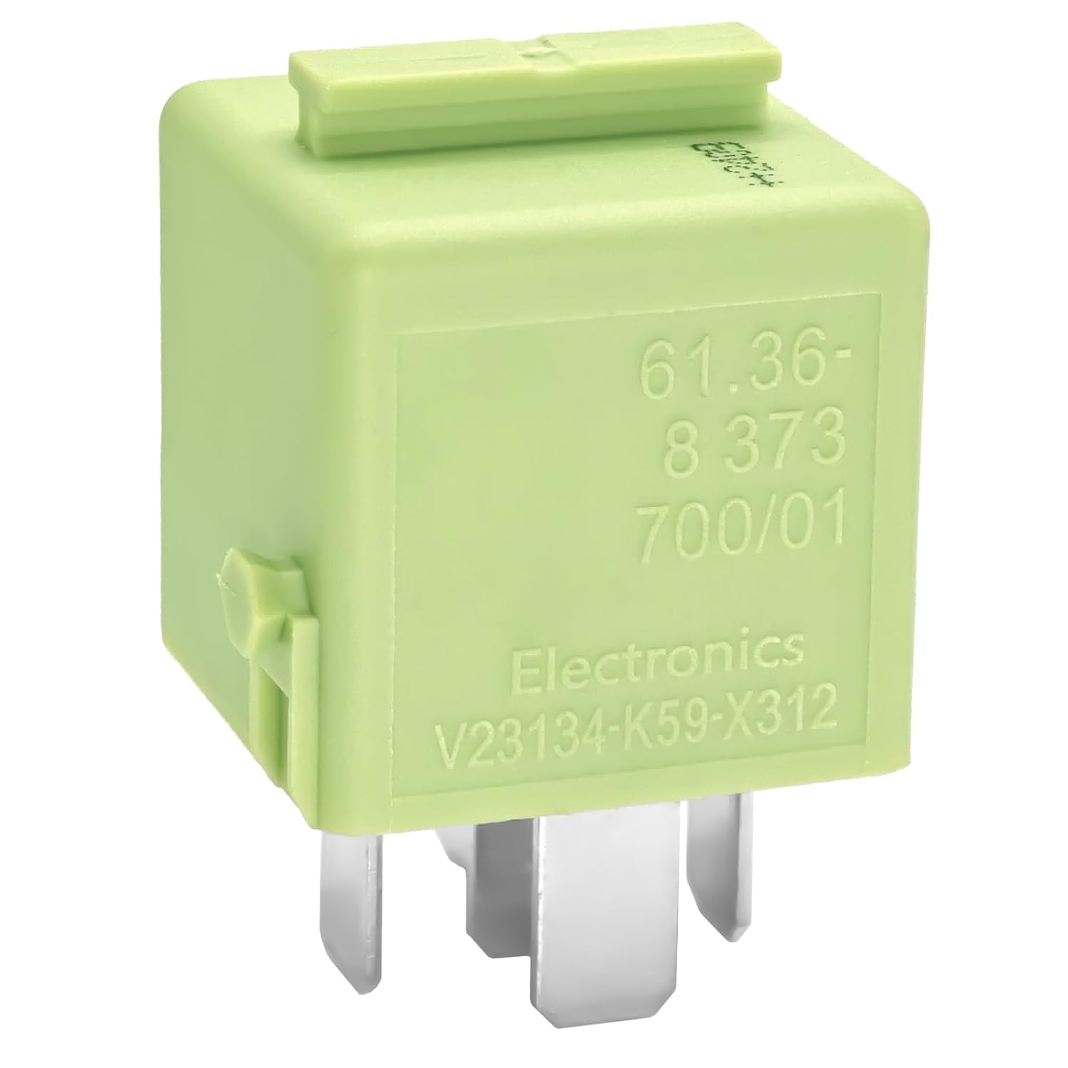 Relay V23134-K59-X312 61.36-8 373 700/01, 12VDC 5Pins Automotive Relay - Plug-in Installation - Compatible for Select BMW Car Series