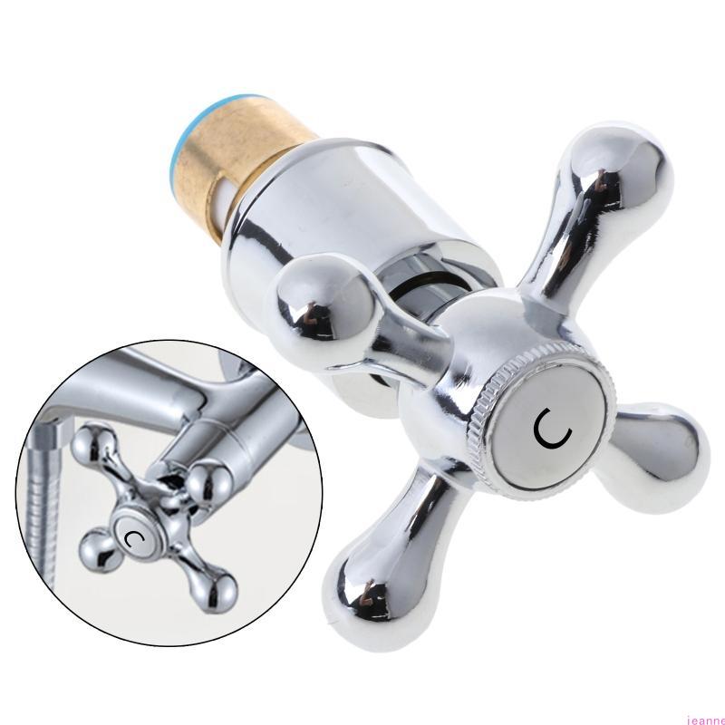 

1Set Copper Cross Handle Bath Sink Faucet Handle for Kitchen Bathroom Accessory серебряный