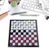 Magnetisches Reise-Schachspiel Reisespiel Faltbares Schachbrett Schachfiguren aus Kunststoff Damepädagogisches Spielzeug für Kinder und Erwachsene