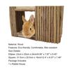 Kaninchen Haus Zähneknirschen Natürliche Holz Zweige Weben Hütte Chinchilla Nest Hamster