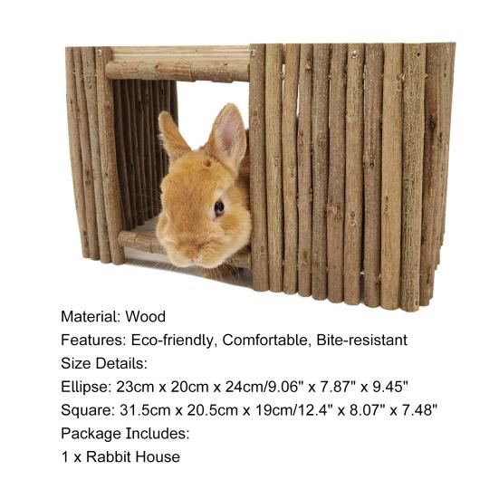 Kaninchen Haus Zähneknirschen Natürliche Holz Zweige Weben Hütte Chinchilla Nest Hamster