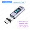 240W USB C Magnetic Adapter Type C To USB C OTG Connector Digital Display Data Adapter 80Gbps 16K 5A For Macbook Pro Air Samsung 3