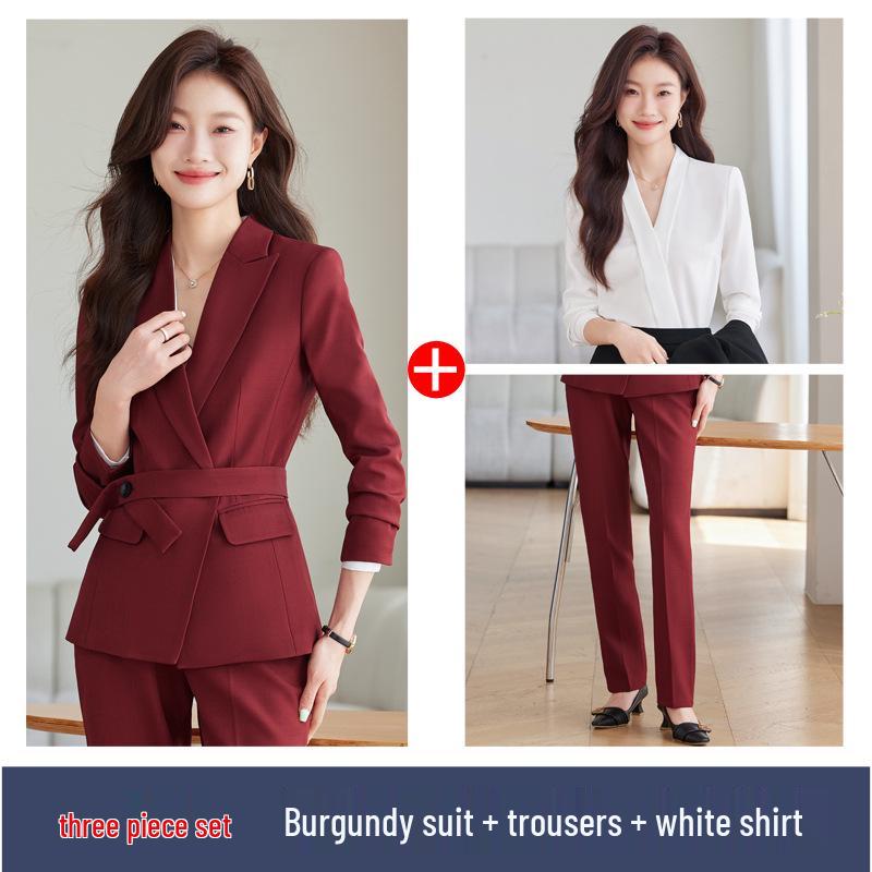 2024 Autumn/Winter Women's Versatile Professional Suit Set with Blazer
