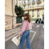 Herbst Damen Street Fashion Wendbare Bedruckte Baumwolljacke Mantel