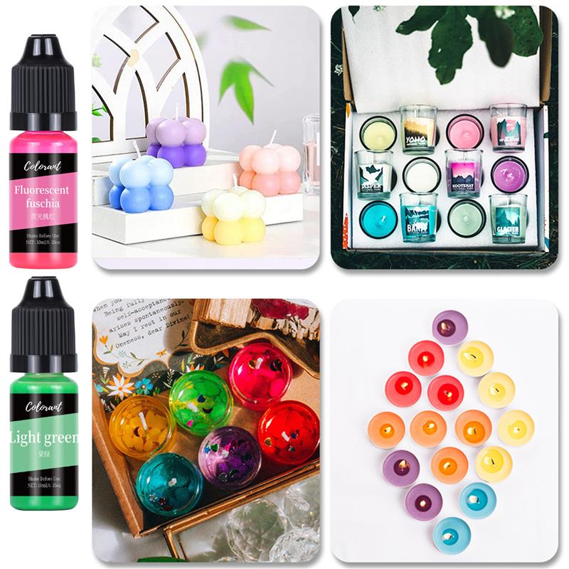 Candle Wax Pigment Box Set Colorant Non-Toxic Soy Candle Wax Pigment Liquid Dye Soy Wax DIY Soap Dyes Candle Making Supplies