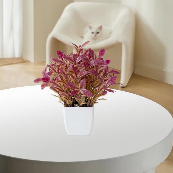 Simulation Plant Mini Easy To Maintain Weather-resistant Realistic No Watering Decorative Multicolor Table Centerpiece Potted Artificial Plant Living