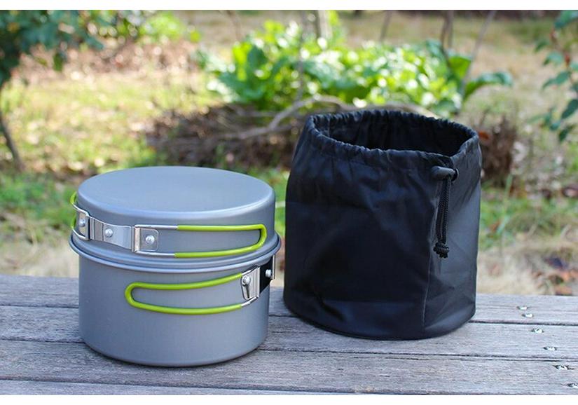 Multifunctional Portable Cookware Set for Outdoor Camping, Picnic & Fishing