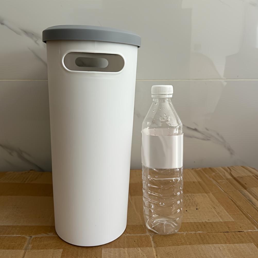 Minimalism Bathroom Trash Can 10L Large Capacity Crevice Wastebasket Bathroom Press-type Recycle Bin Bathroom Accessories