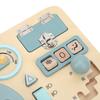 Steering Wheel Activity Board Early Educational Fine Motor Skills Interactive Wooden Dashboard for Children