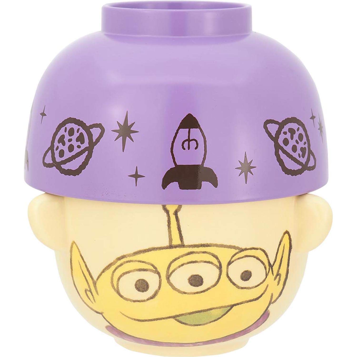 

San Art Disney Pixar Alien Soup Bowl and Rice Bowl 300g Toy Story (Crayon Touch) Set, Approx. (SAN3078-3)