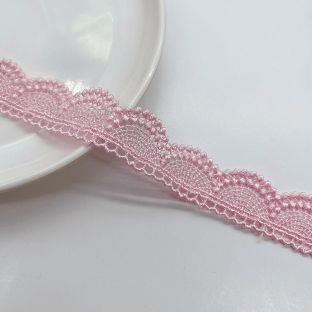 15 Yds Passamaneria in Pizzo Forma Semicircolare Accessori Fatti a Mano Pizzo Ricamato Scollatura Colletti