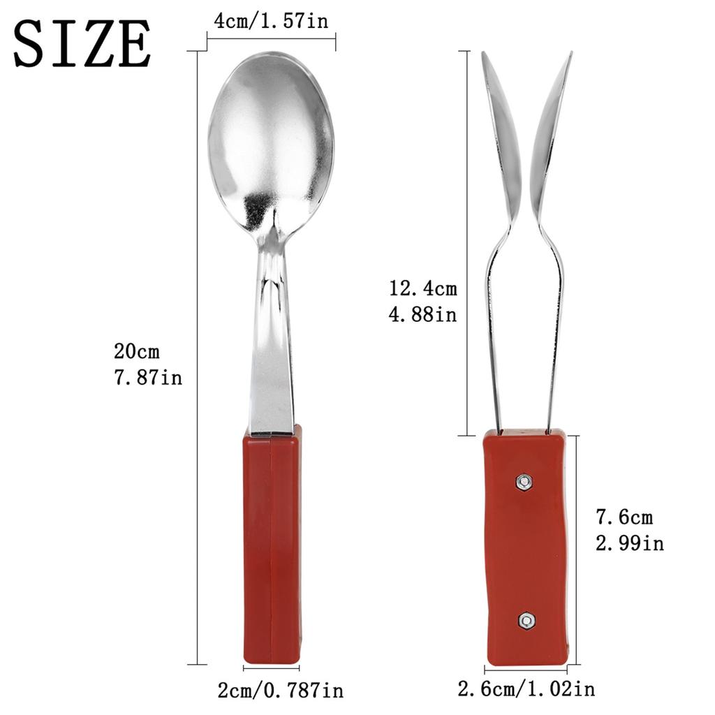 Musical Metal Spoon Percussion Instrument Toy for Play Sounds Percussion Musical Spoon with Handle Percussion Instrument