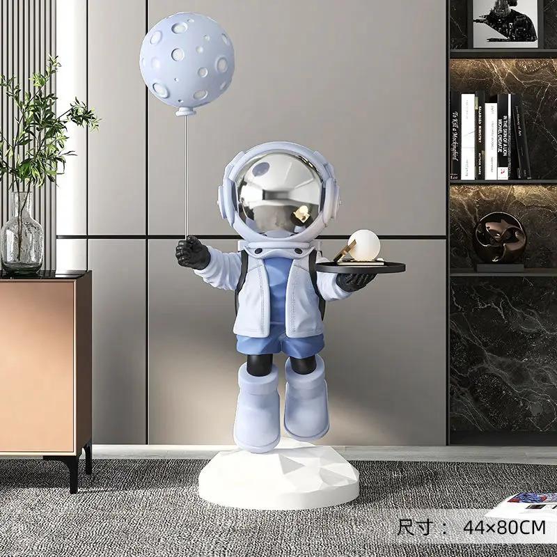 80CM Room Decor Figurines Statue Living Room Floor Decor Astronaut Art Sculpture Modern Nordic Home Decoration Accessories Craft