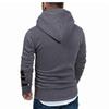 Autumn Winter Hooded Men's Leather Casual Personality Fashion Sweater Splicing Jacket Moisture Wicking Comfortable Fit Skin-friendly Breathable Tops