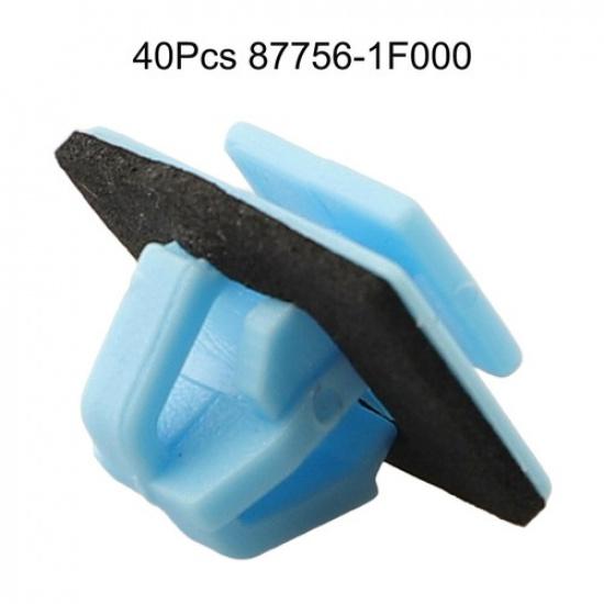 40 Pack Car Side Moulding and Door Trim Clips for Kia For Hyundai 877561F000