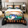 Gamer Bedding Set Axolotl Duvet Cover Twin Queen,Rainbow Comforter Cover For Boys Girls Teens, Cute Wildlife Animal Quilt Cover