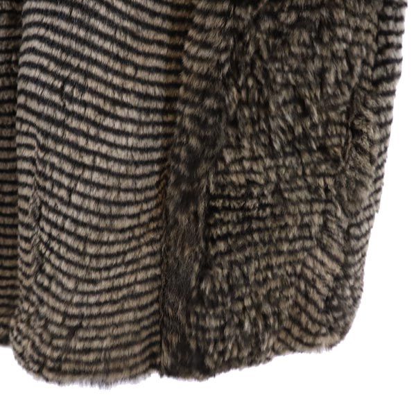 unused Sov. Rabbit fur Fur coat Brown Women Used