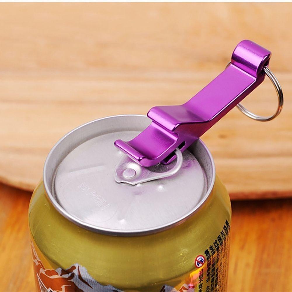 New Mini Beer Bottle Opener Bar Easy-use Beer Buckle Aluminium Alloy Keychain for Kitchen