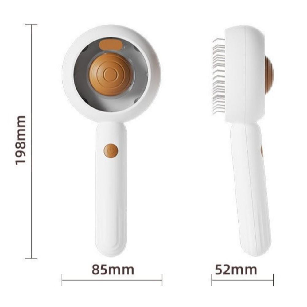 Spray Nozzle Cat Steam Brush Release Button Steamy Pet Comb Hair Removal Comb  for Pet Care