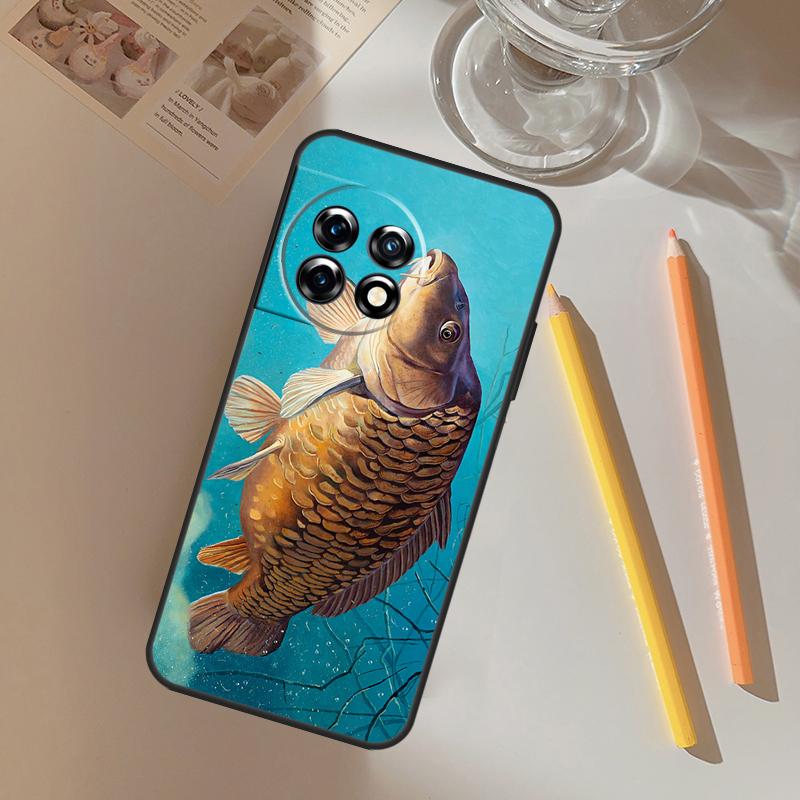 Carp Fishing Funda For OnePlus 13 13R 12 R 11 9 10 Pro 8T 9RT 10T OnePlus Nord 4 CE 2 3 Lite N20 N30 Case