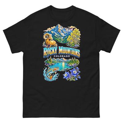 Rocky Mountains Colorado T-Shirt Souvenir Tee Mountain Wildlife Travel Keepsake Gift Shirt