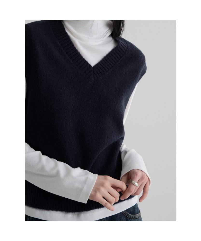 8seconds Soft Touch V-Neck Vest Navy