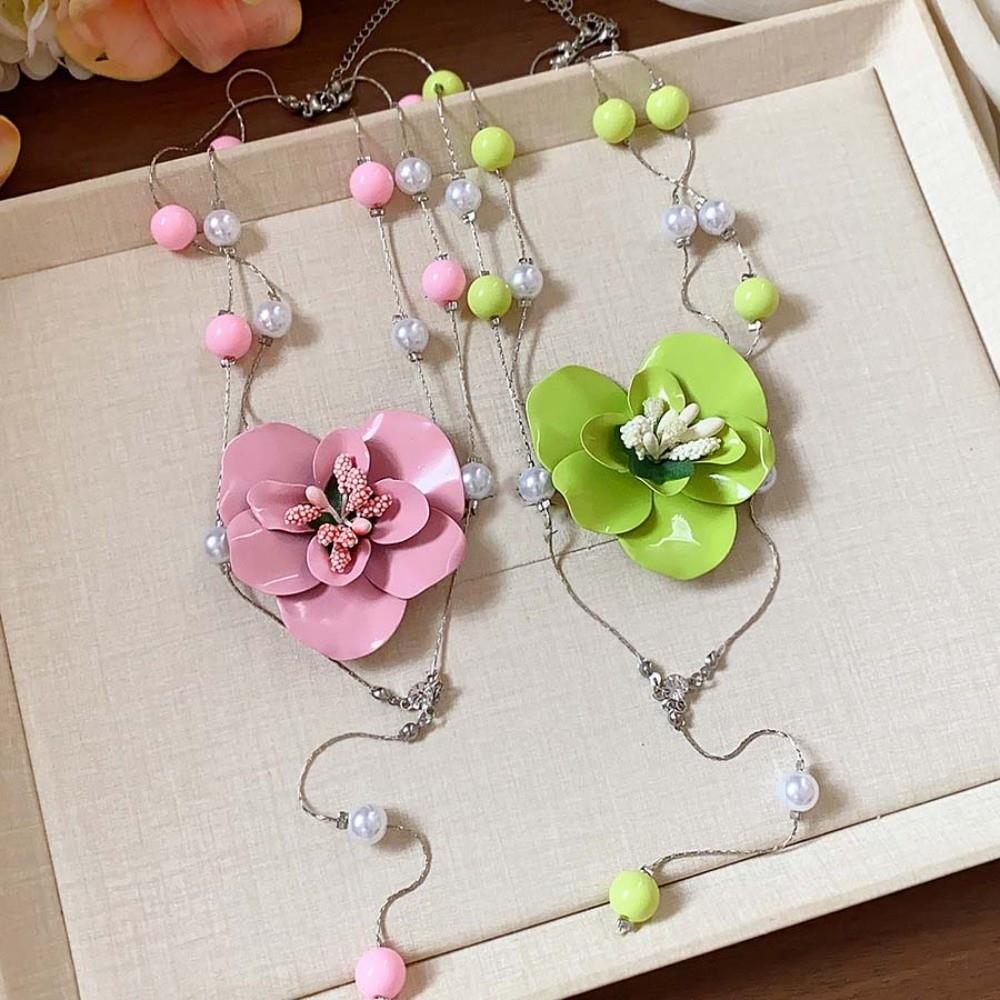 Luxury Butterfly Orchid Collarbone Chain Exquisite Flower Neck Pendant Seaside Vacation