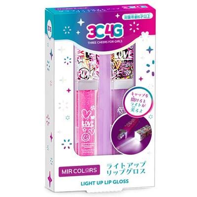 Hanayama Kids Cosmetics Lip Gloss Light Up Lip Gloss MIR COLORS Hanayama 078689 2-Pack