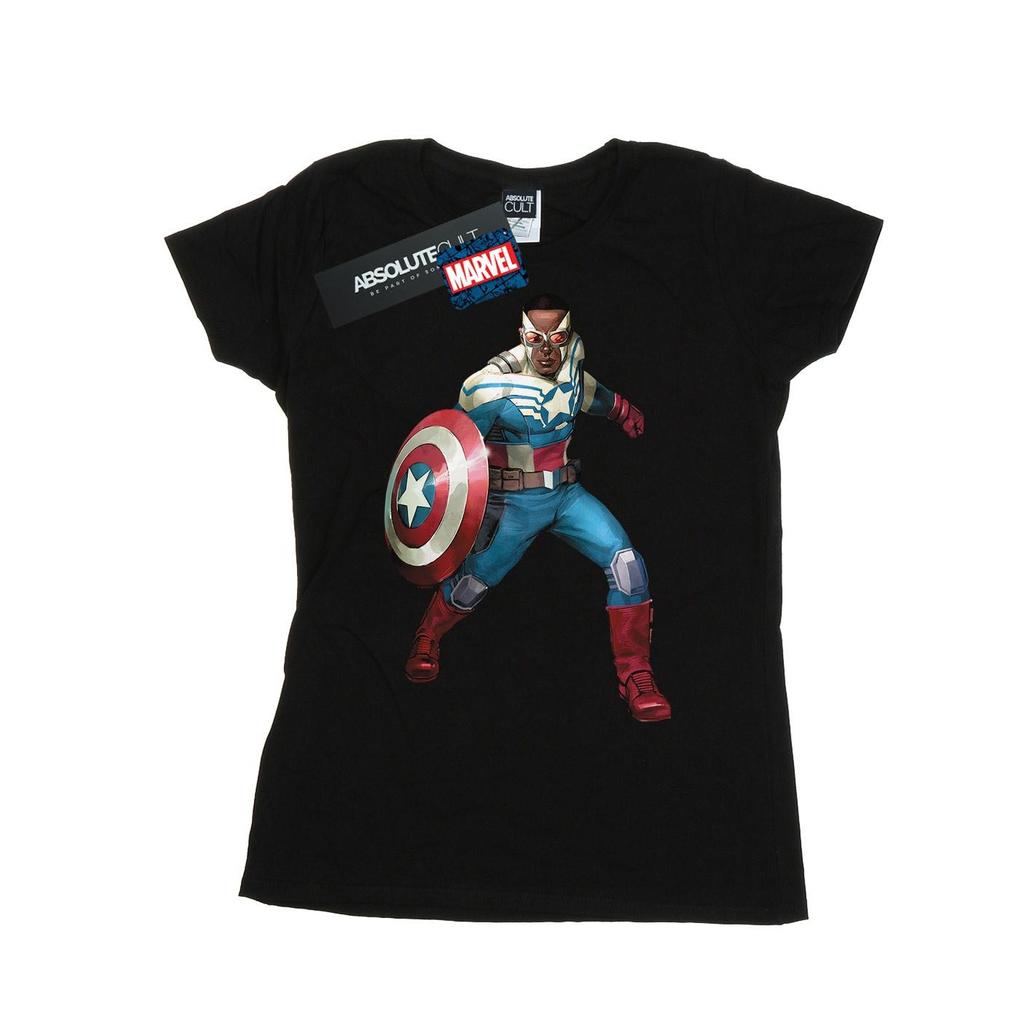 Marvel Womens/Ladies Falcon Is Captain America Cotton T-Shirt