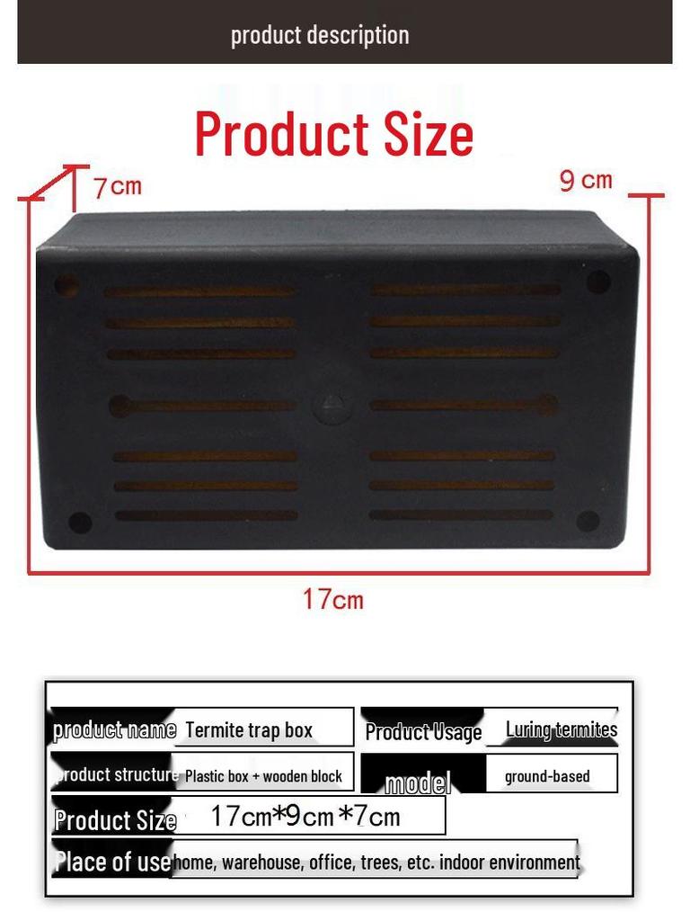 Indoor Termite Bait Box - Effective White Ant Control Treatment