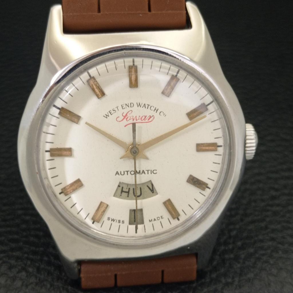 VINTAGE WEST END WATCH CO SOWAR PRIMA AUTOMATIK SCHWEIZER HERRENUHR a700148-5