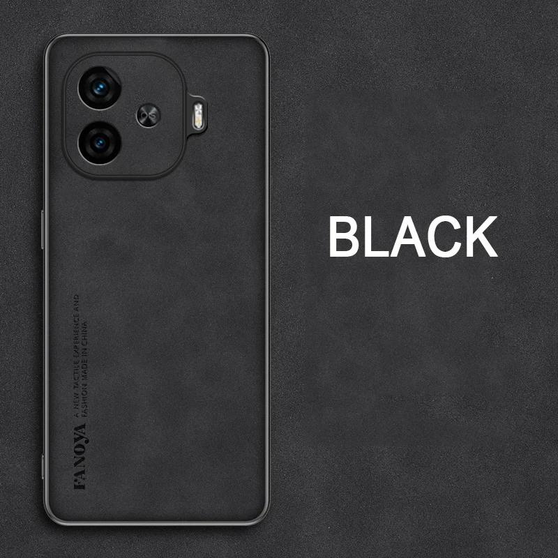 

For Vivo IQOO Z9 Turbo Sheepskin Leather Case Soft Back Cover for Vivo IQOO Z9 Turbo Shockproof Matte Bumper Protector Cover For iQOO Z9 Turbo