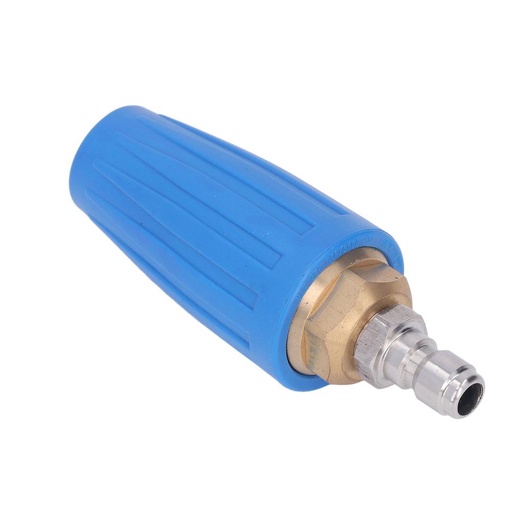 1 4in High Pressure Washer Turbo Nozzle 3600PSI 3.0 GPM Rotating Spray Tip Quick Connection Cleaning Tool