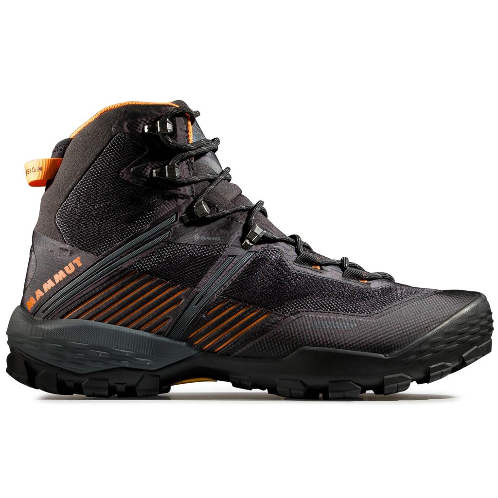 Mammut Ducan II High GTX Size Tangerine Men's GORE-TEX 3030-05040, 8, Black-Dark