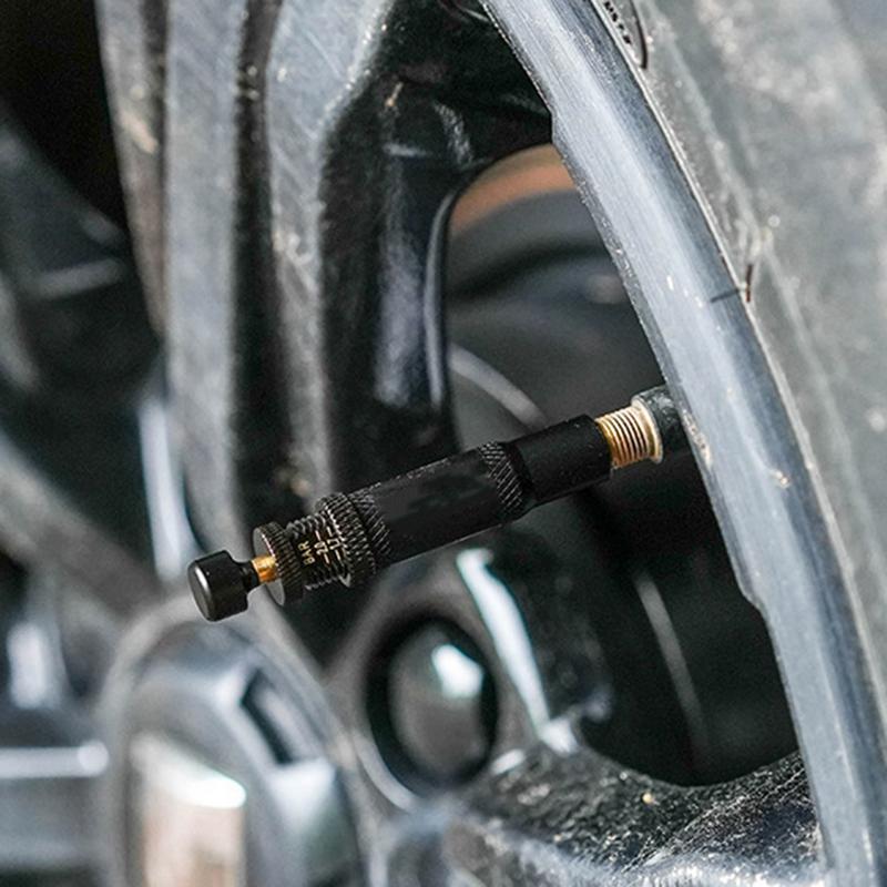 Automatic Tire Deflator Adjustable Tire Deflator 4 Pieces Auto-Stop 4x4 Spin-on Tire Inflator Tool 10-30 PSI Rapid For Truck