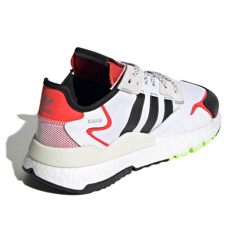 Adidas Nite Jogger White Black Red Sneakers EH1293