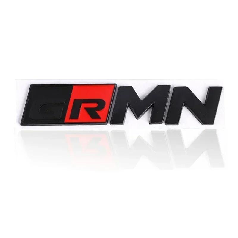 3D Metal GR Sport MN GRMN Letters Car Fender Rear Trunk Badge Emblem Sticker For RZ RC RS Corolla Camry Prius Accessories