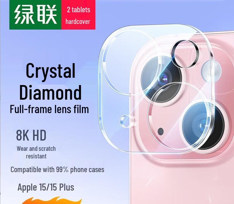 

Ugreen iPhone 15 Tempered Glass Camera Lens Protector